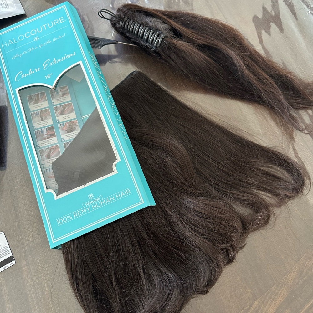 HALOCOUTURE HUMAN HAIR HALO AND PONYTAIL